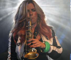 14.8.2017. Nastup Candy Dulfler tokom zadnje veceri Nisville Jazz festivala kasno sinoc u Nisu. Foto Sasa Djordjevic